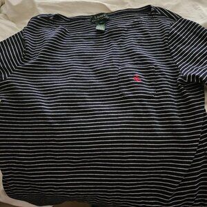 Two Ralph Lauren Navy shirts L